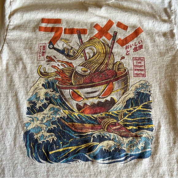 Threadless The Great Ramen Off Crewneck Tee Small Unisex - Picture 2 of 4